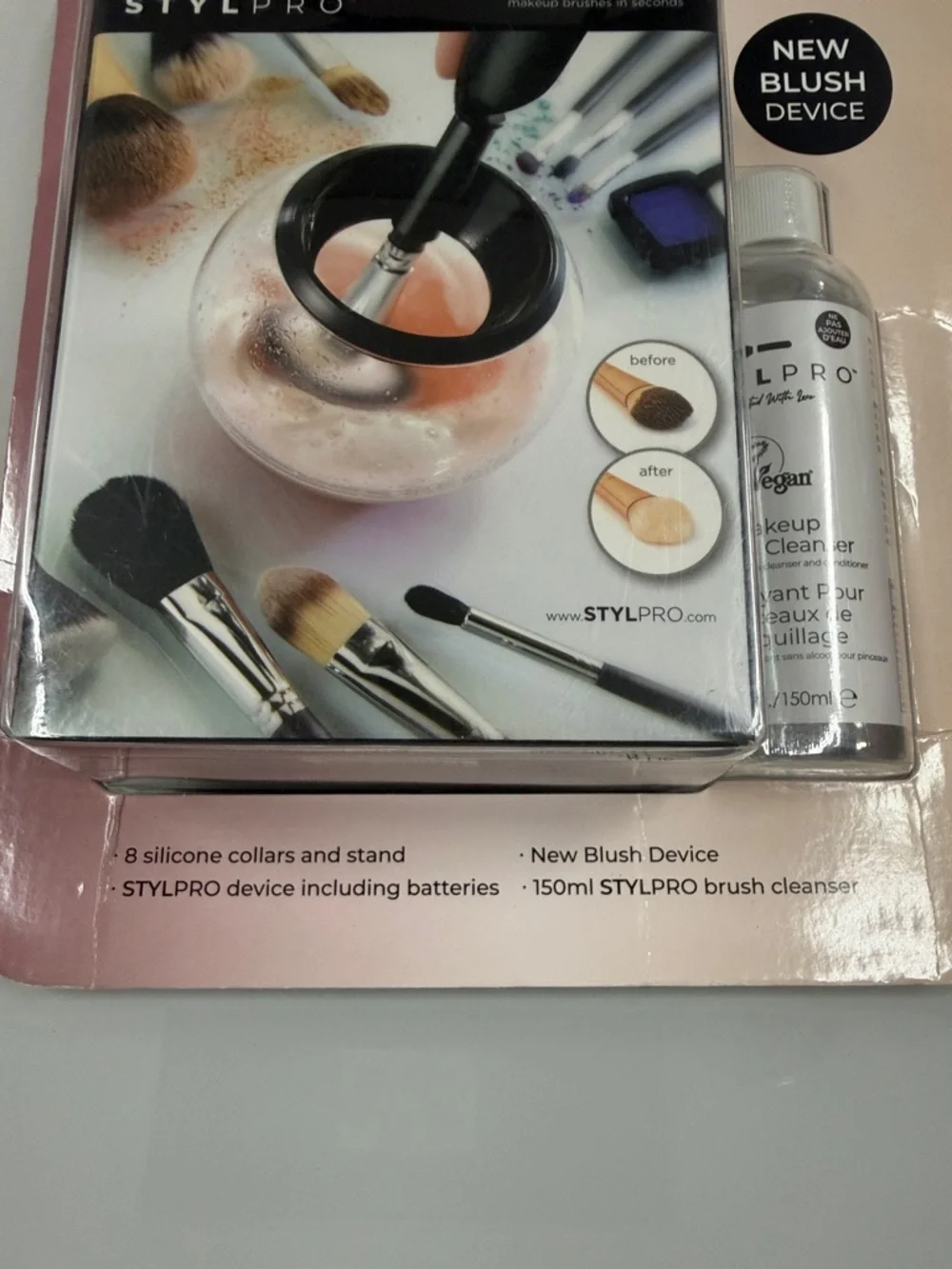 Stylpro Makeup Brush Cleaner & Dryer with cleanser NEW